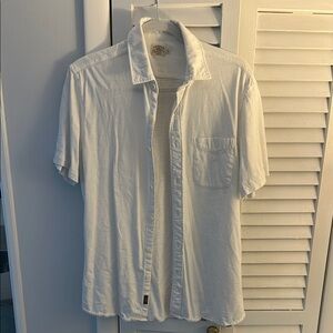 Faherty Men's White Short Sleeve Shirt
